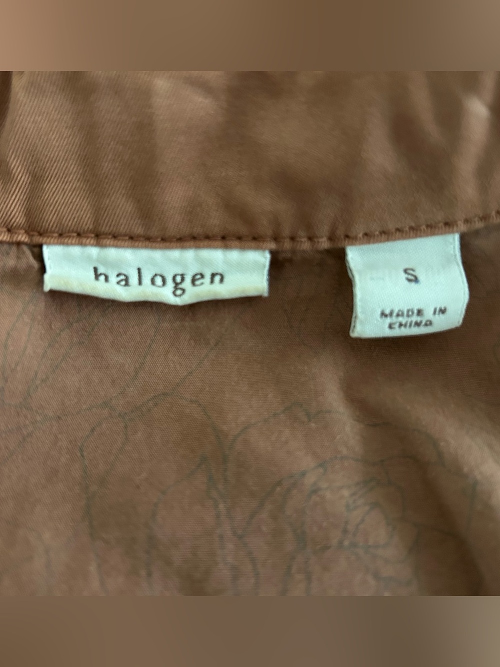 Halogen | Light Brown-Rust |Button-Up Jacket | Size Small - Picture 7 of 8